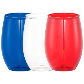 Plastic Stemless Wine Cups